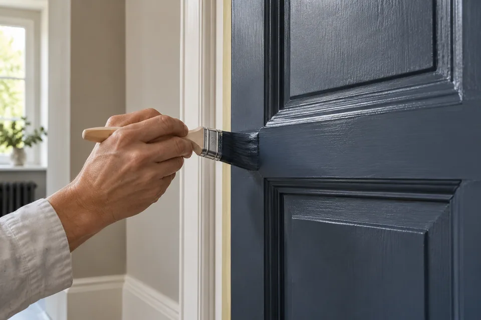 Controlled brush application to existing timber joinery